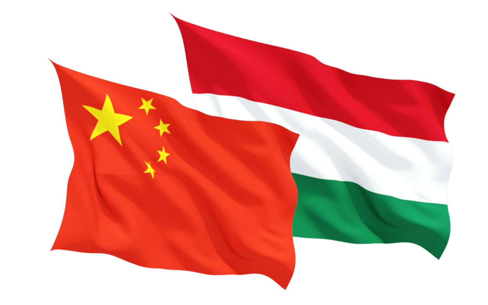 China-Ungarn-Flagge