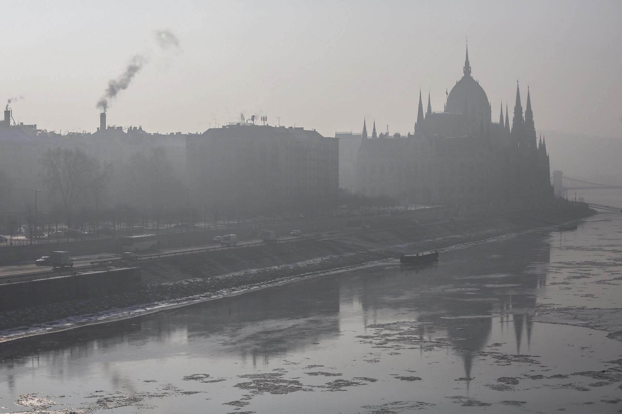smog Budapešť