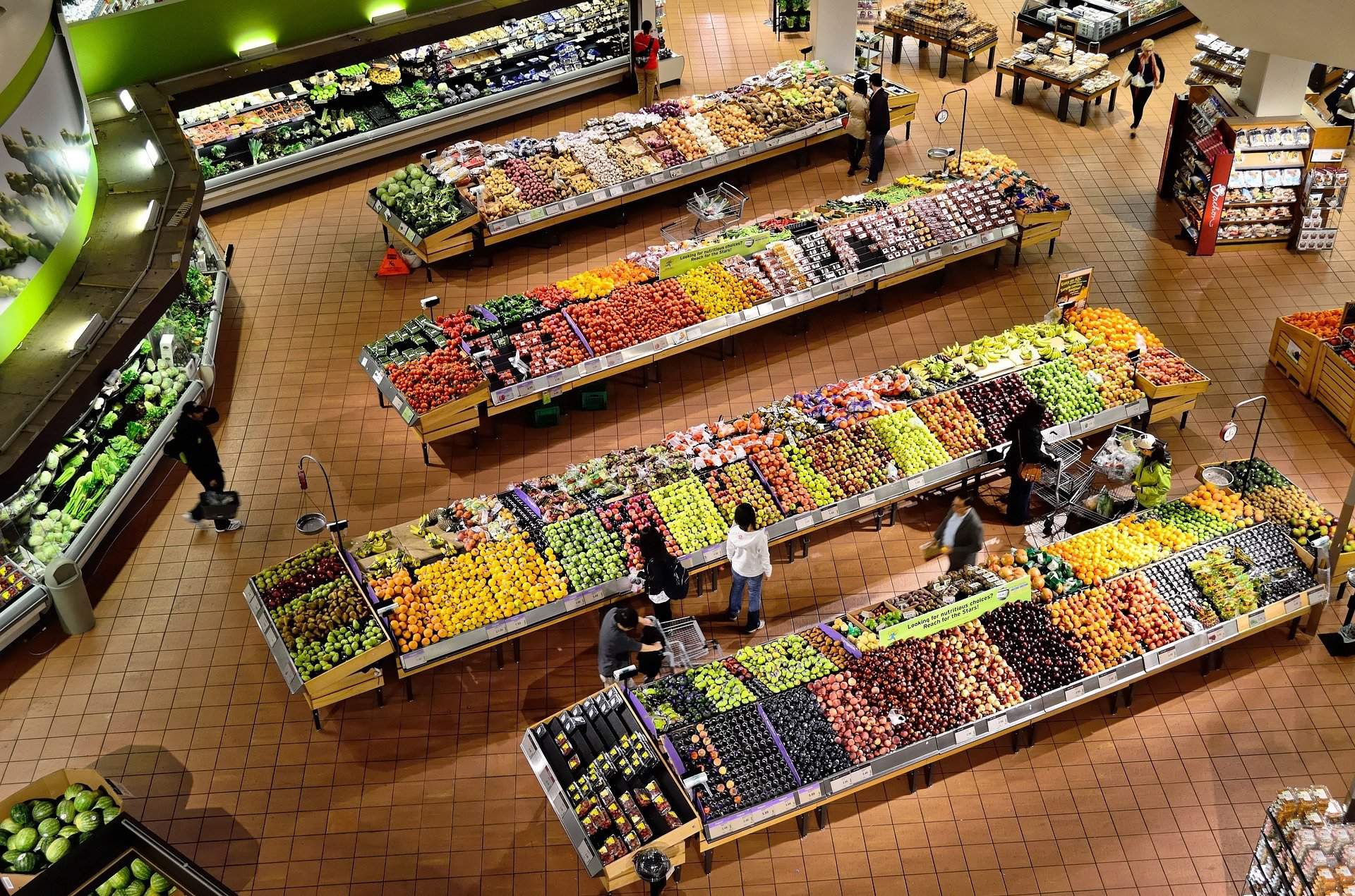 légumes de supermarché