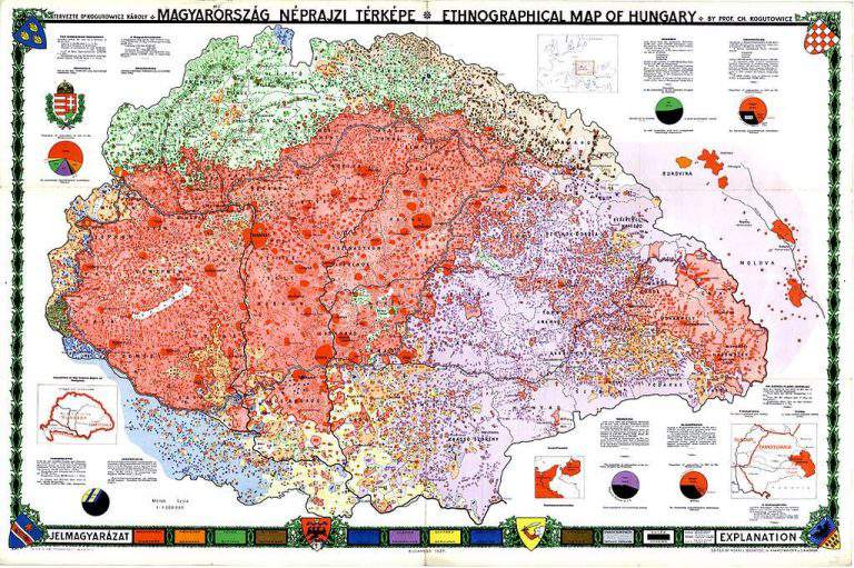 1927 ethnographic map treaty trianon