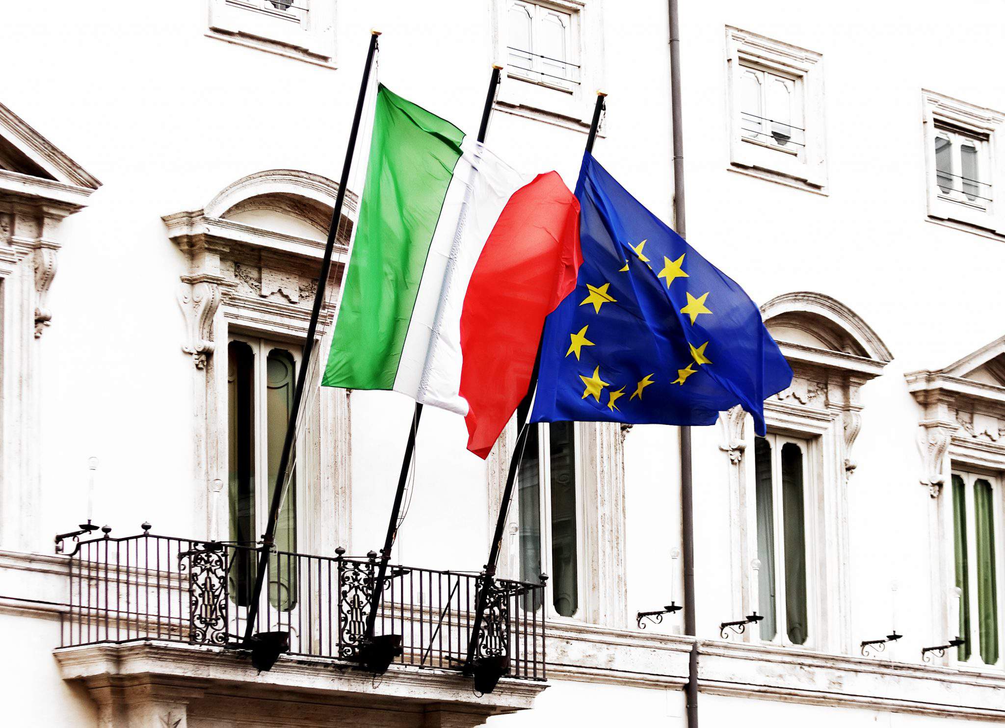 italienische EU-Flagge