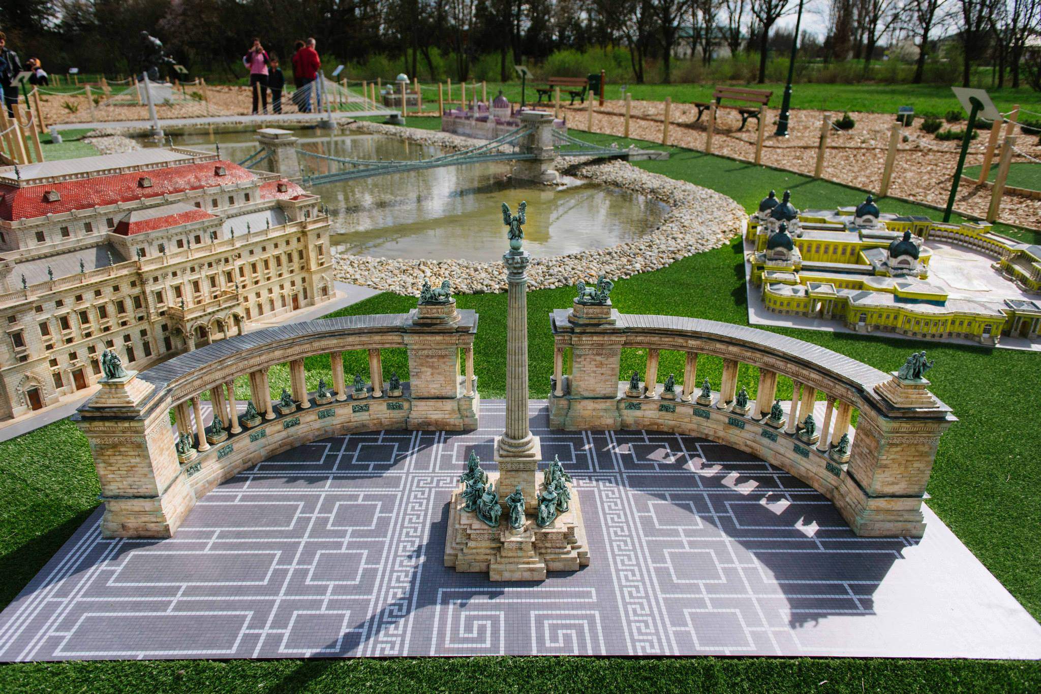 mini maquette Szarvas Hősök tere Heroes' Square