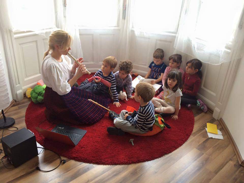 class classroom children music school