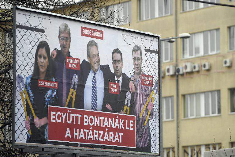 soros billborard hungary fidesz