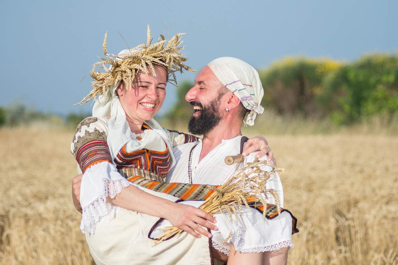 بلغاريا البلغارية الحصاد التقليدي
