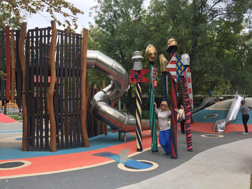 Детская площадка в парке Секешфехервар Коронас
