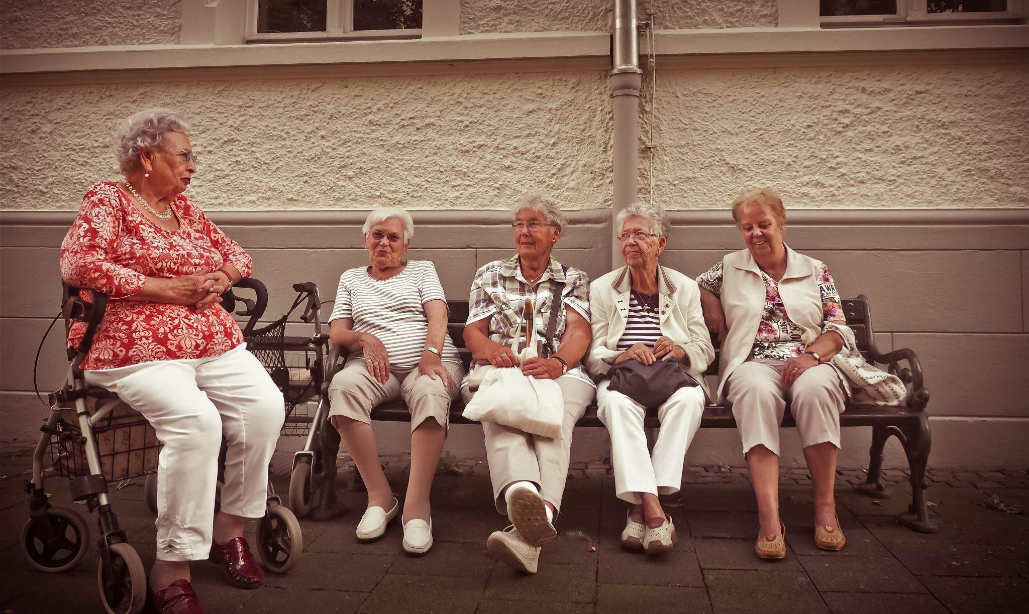elderly old age ladies