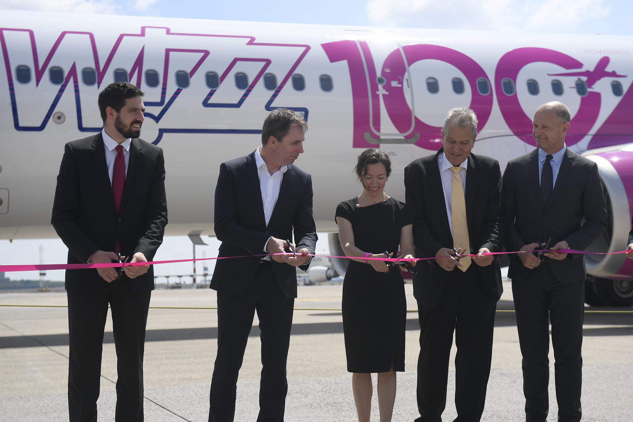 Celebración del evento Wizz Air 100