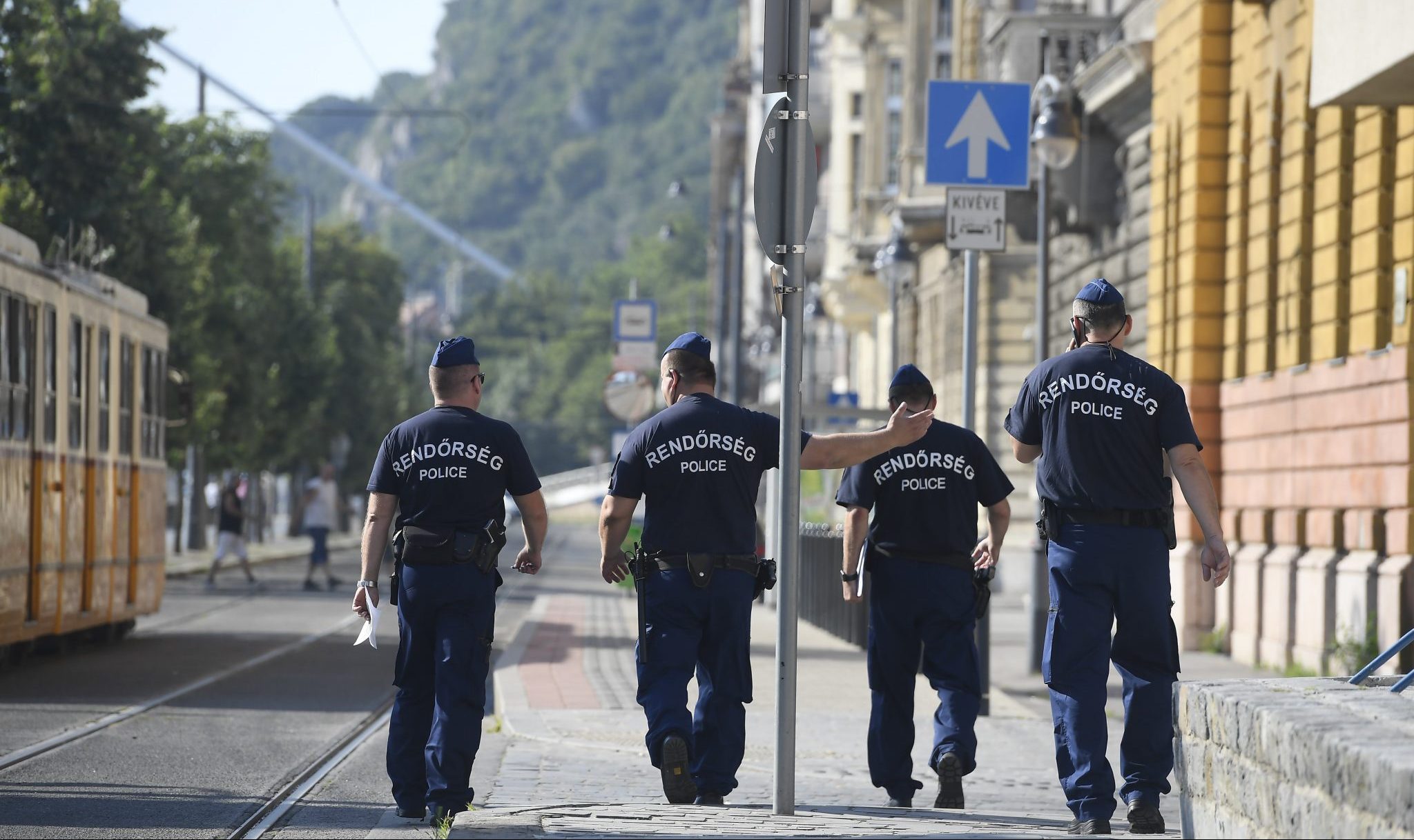 Hungarian police policemen