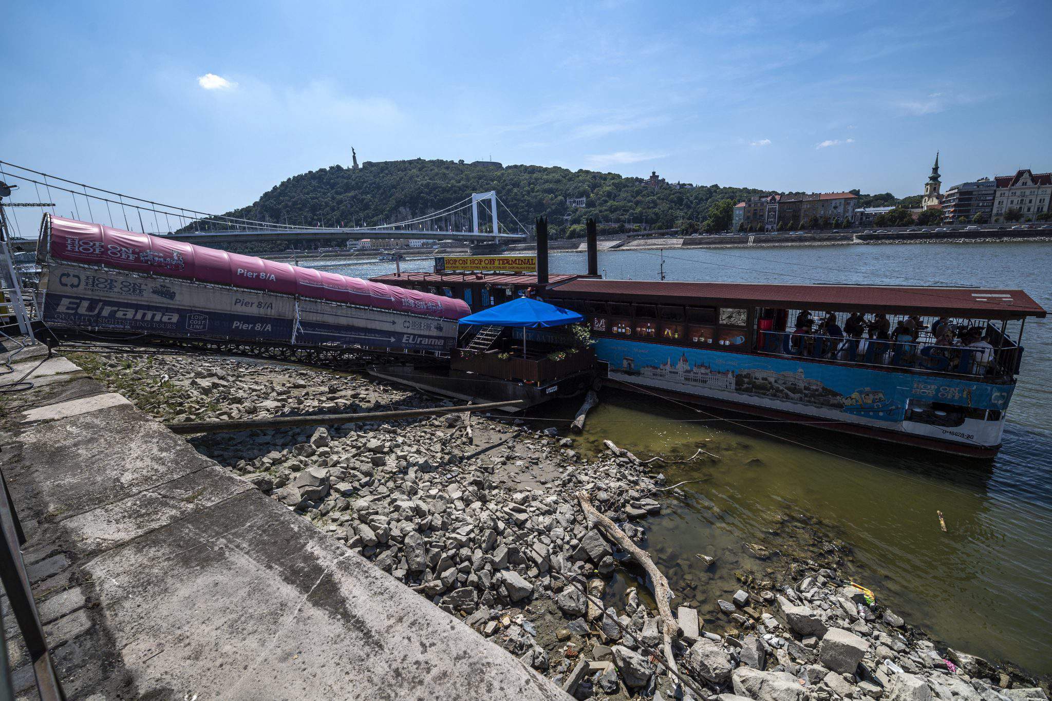 Danube low water level