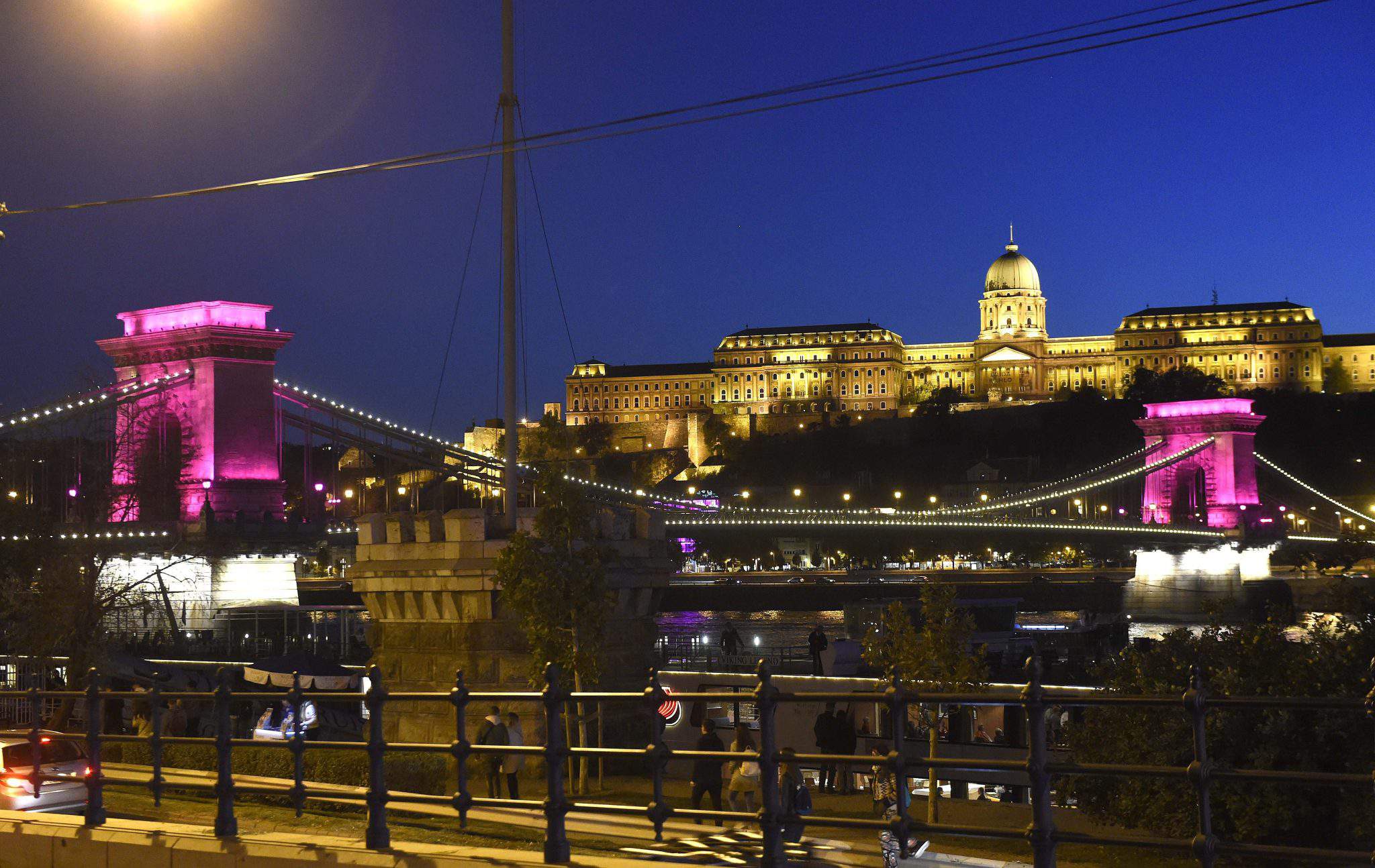 chain bridge budapest breast cancer