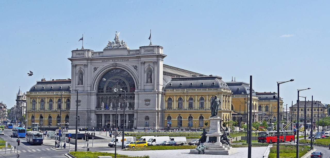 布达佩斯，Keleti，铁路，车站，匈牙利