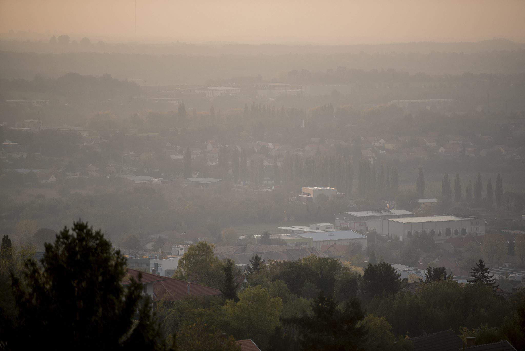 Pécs smog air pollution