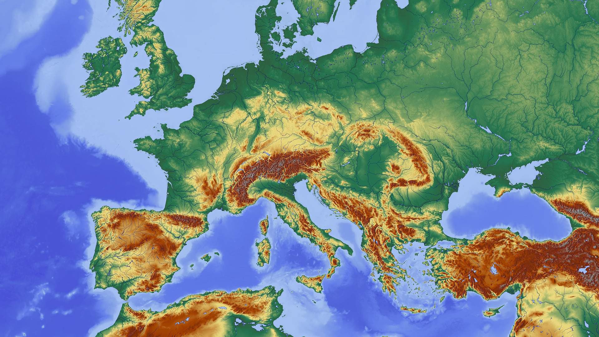 Europa, Erde, Geographie