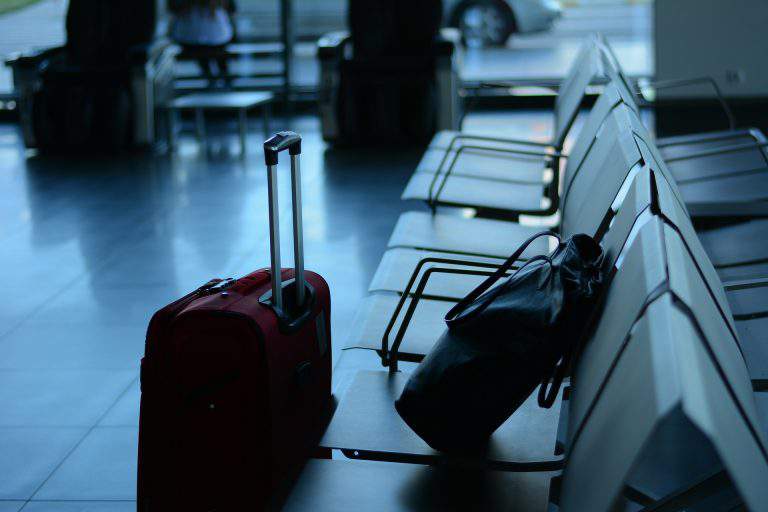 airport, emigration, lugagge, leaving