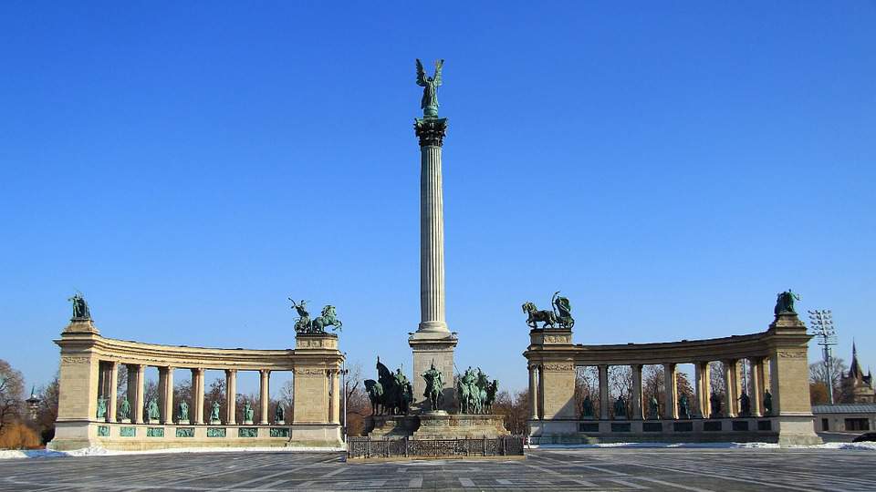 heroes, square, budapest