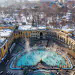 Nieve de invierno en Budapest