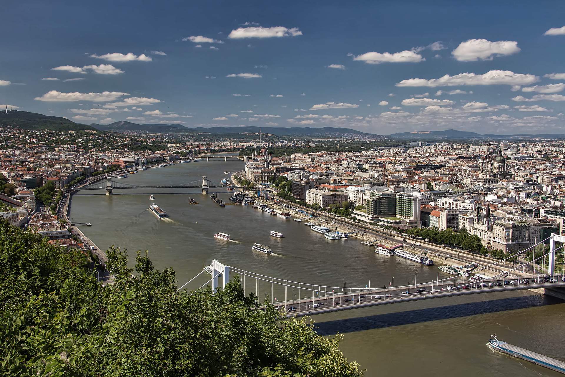 Budapešť, Dunaj, výhled