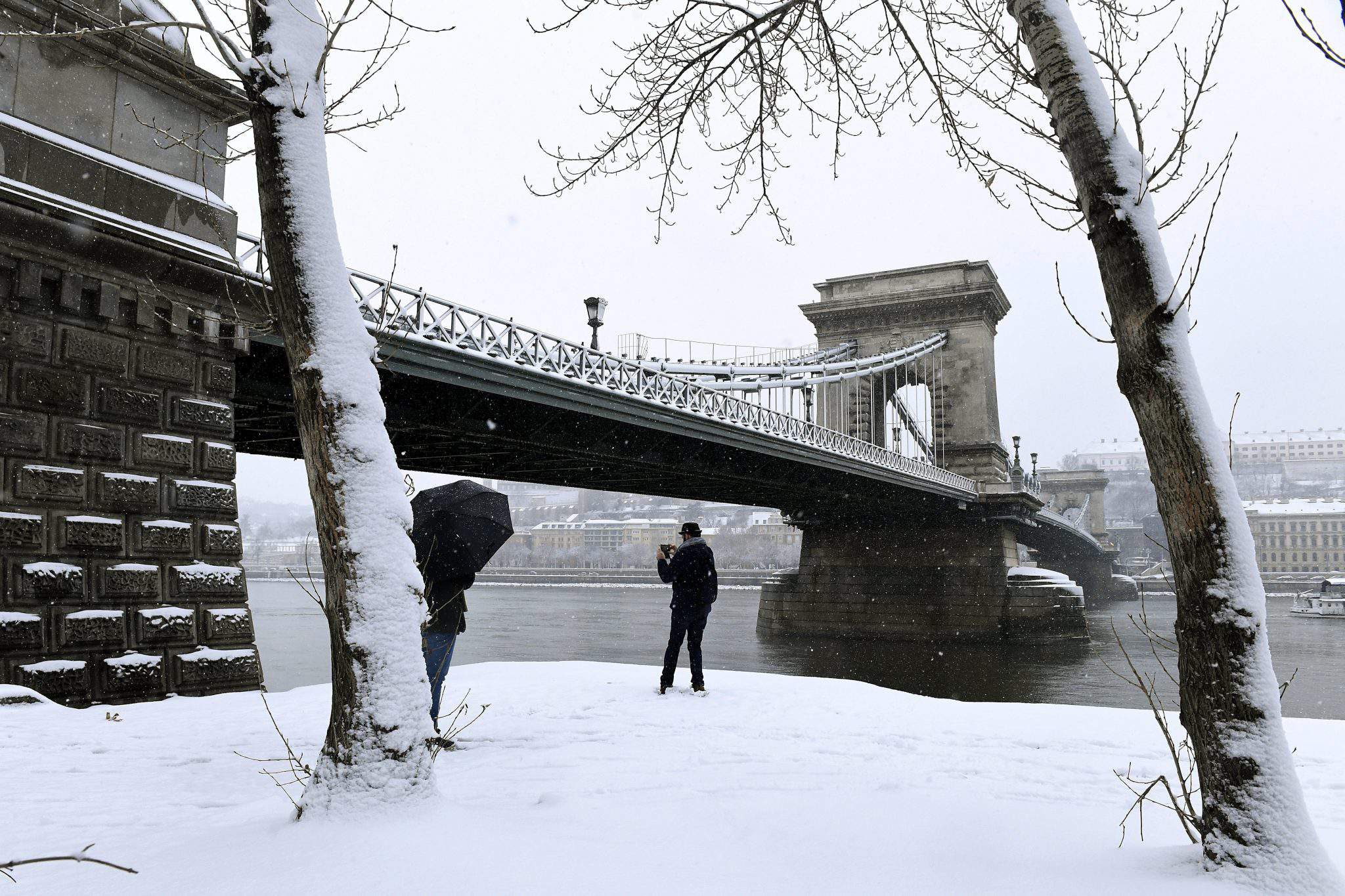 Будапешт снежная зима