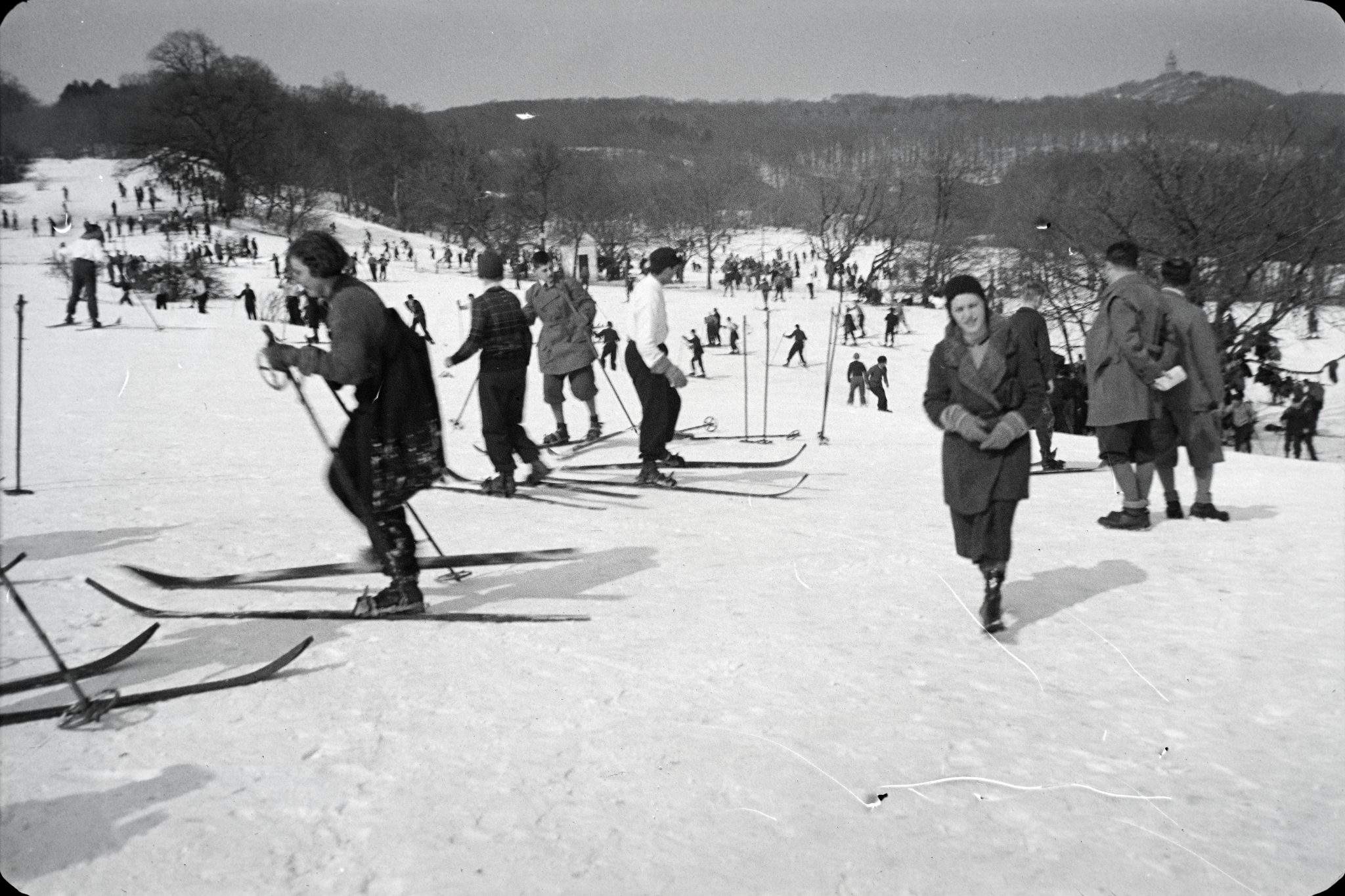 Ski Síelés Fortepan