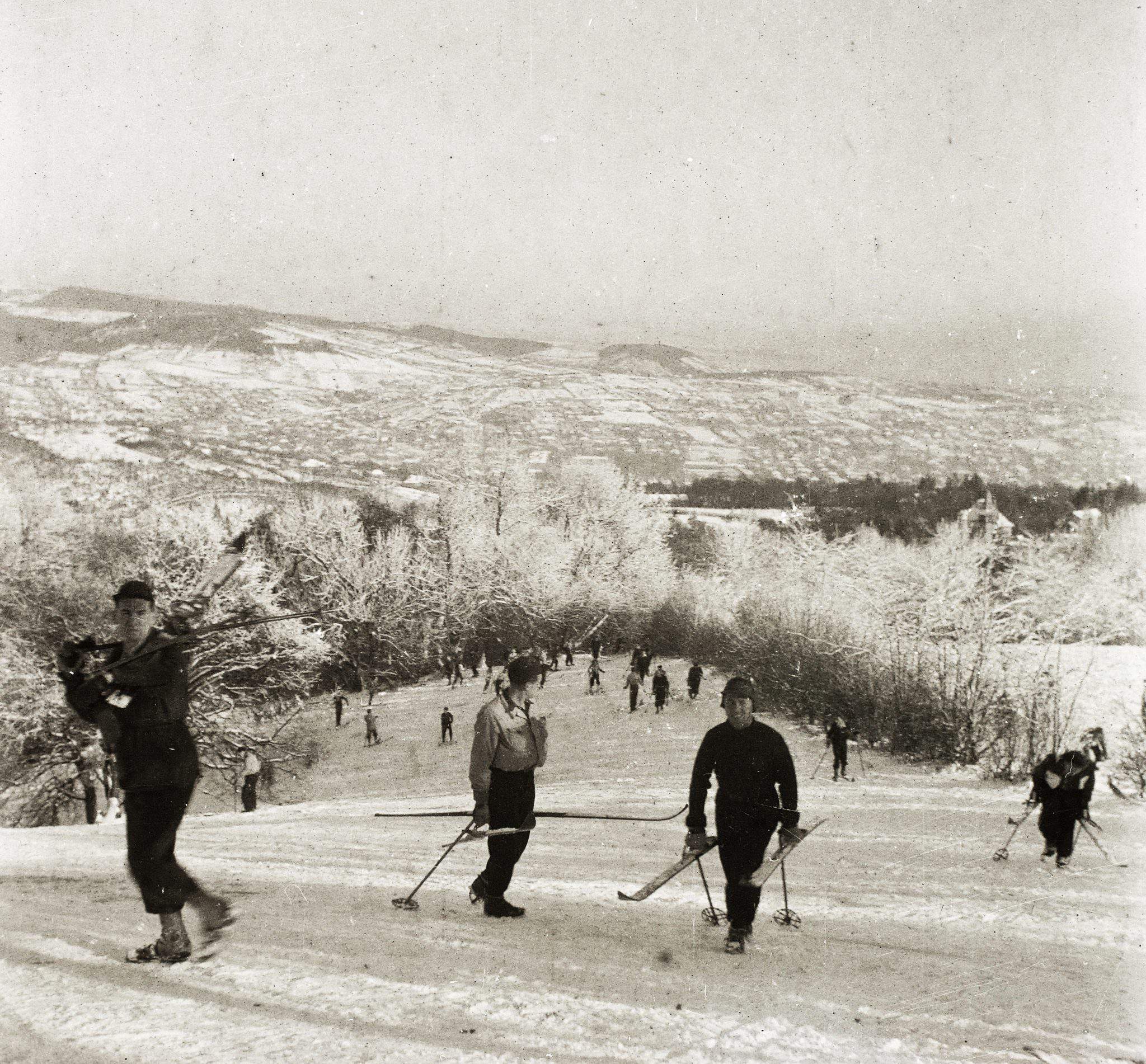 Ski Síelés Fortepan