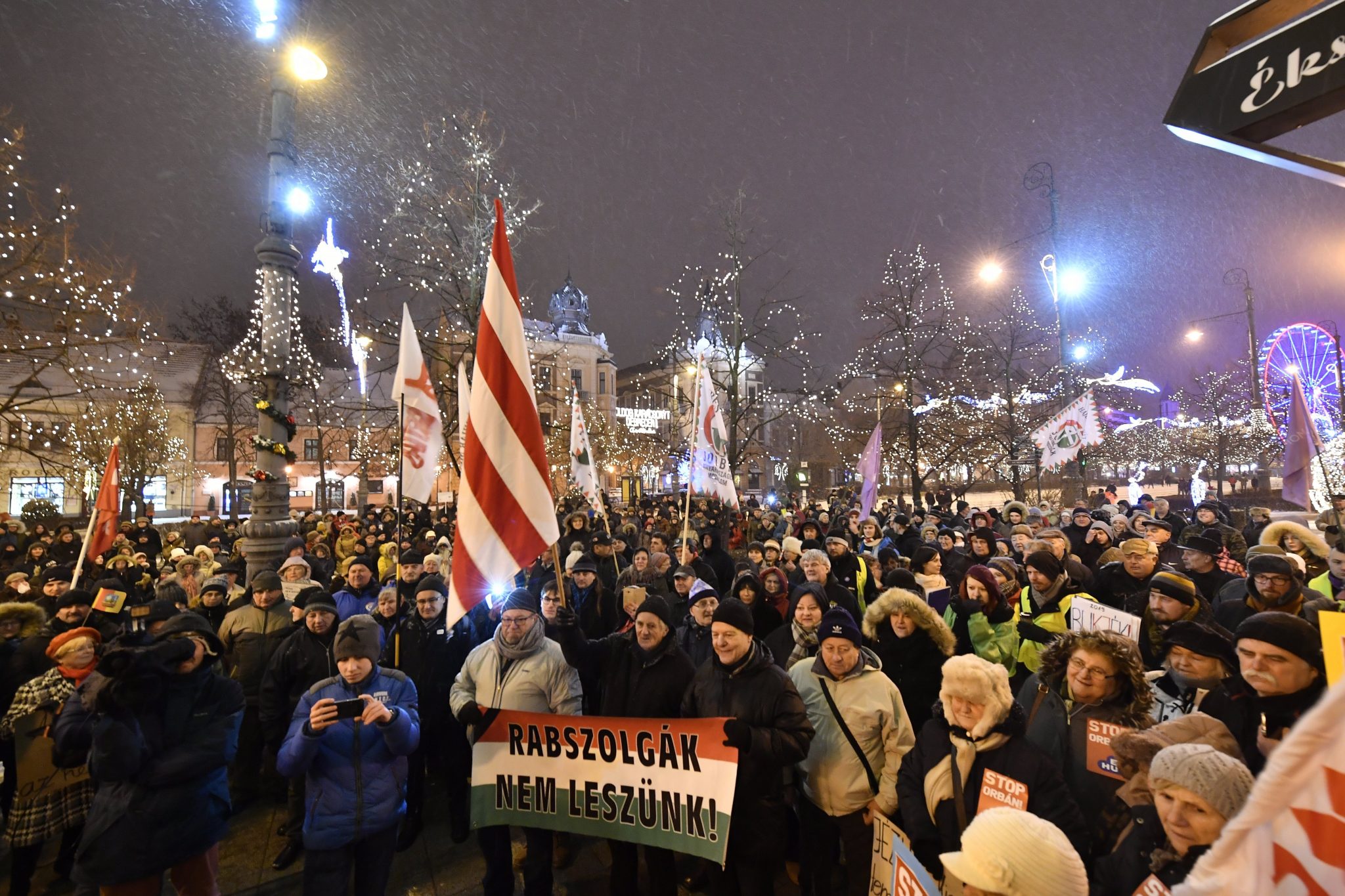 Demonstratie de la Debrecen
