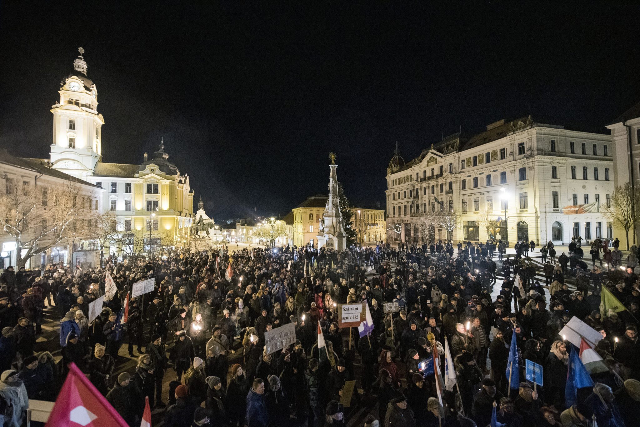 Pécs demonstration