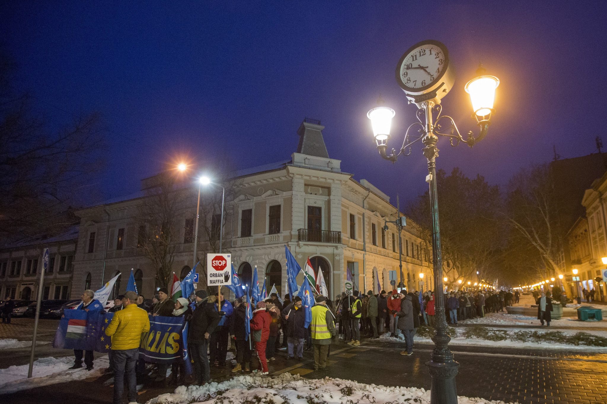 demonstration Békéscsaba Hungary