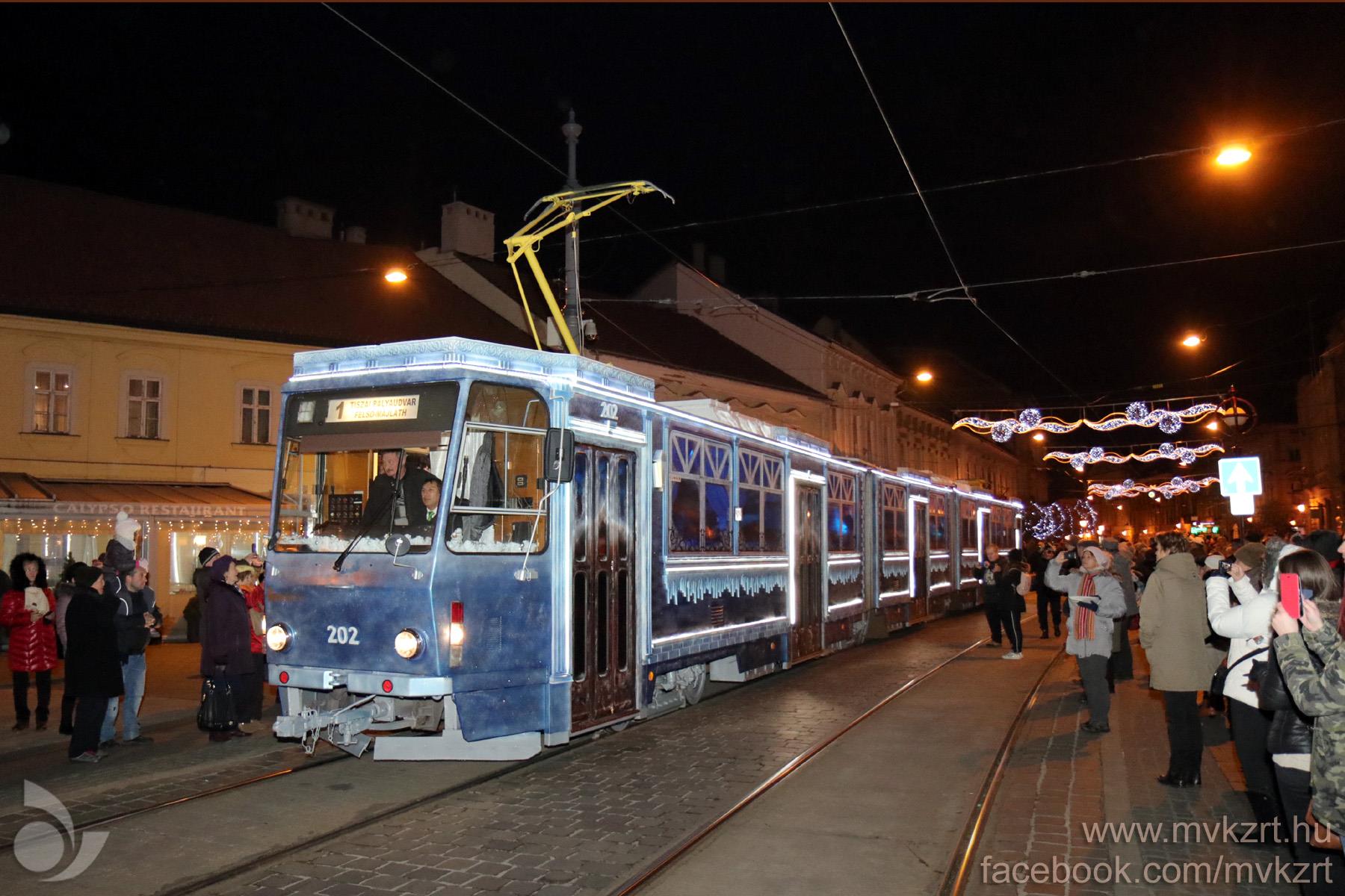 tram, Miskolc, advent, transport