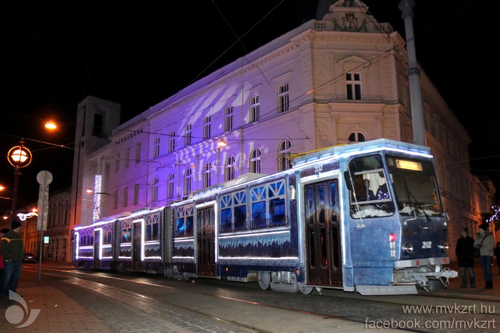 Miskolc, tram, advent, transport