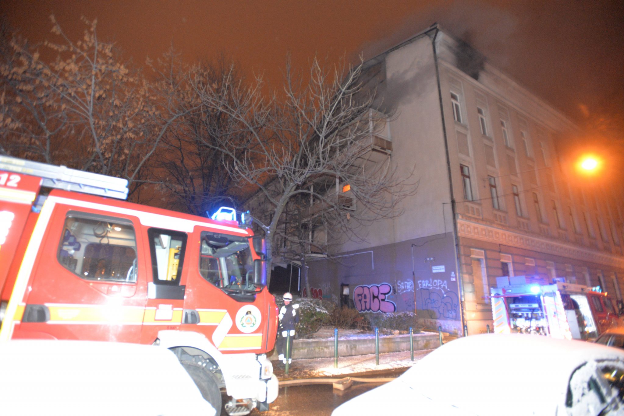 dormitory on fire Budapest