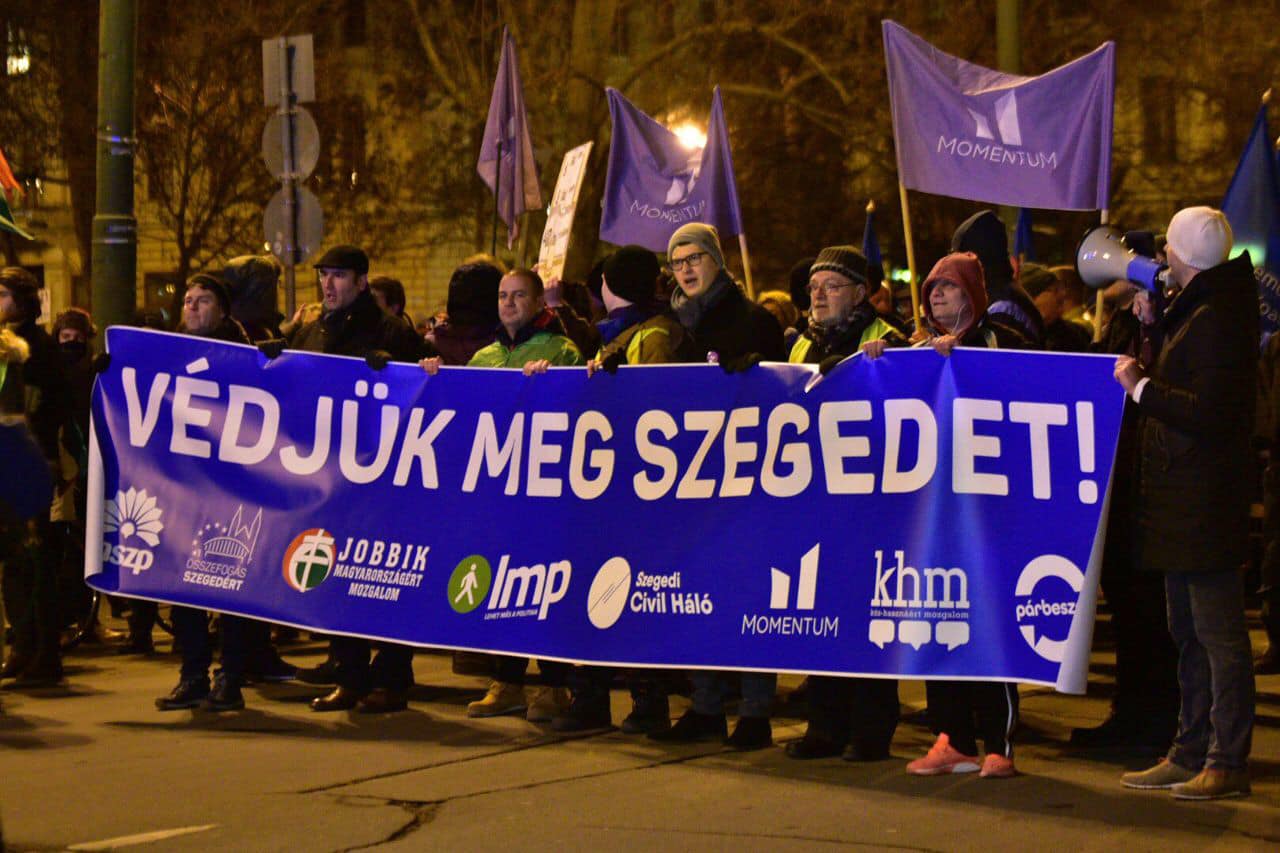 manifestazione di Szeged