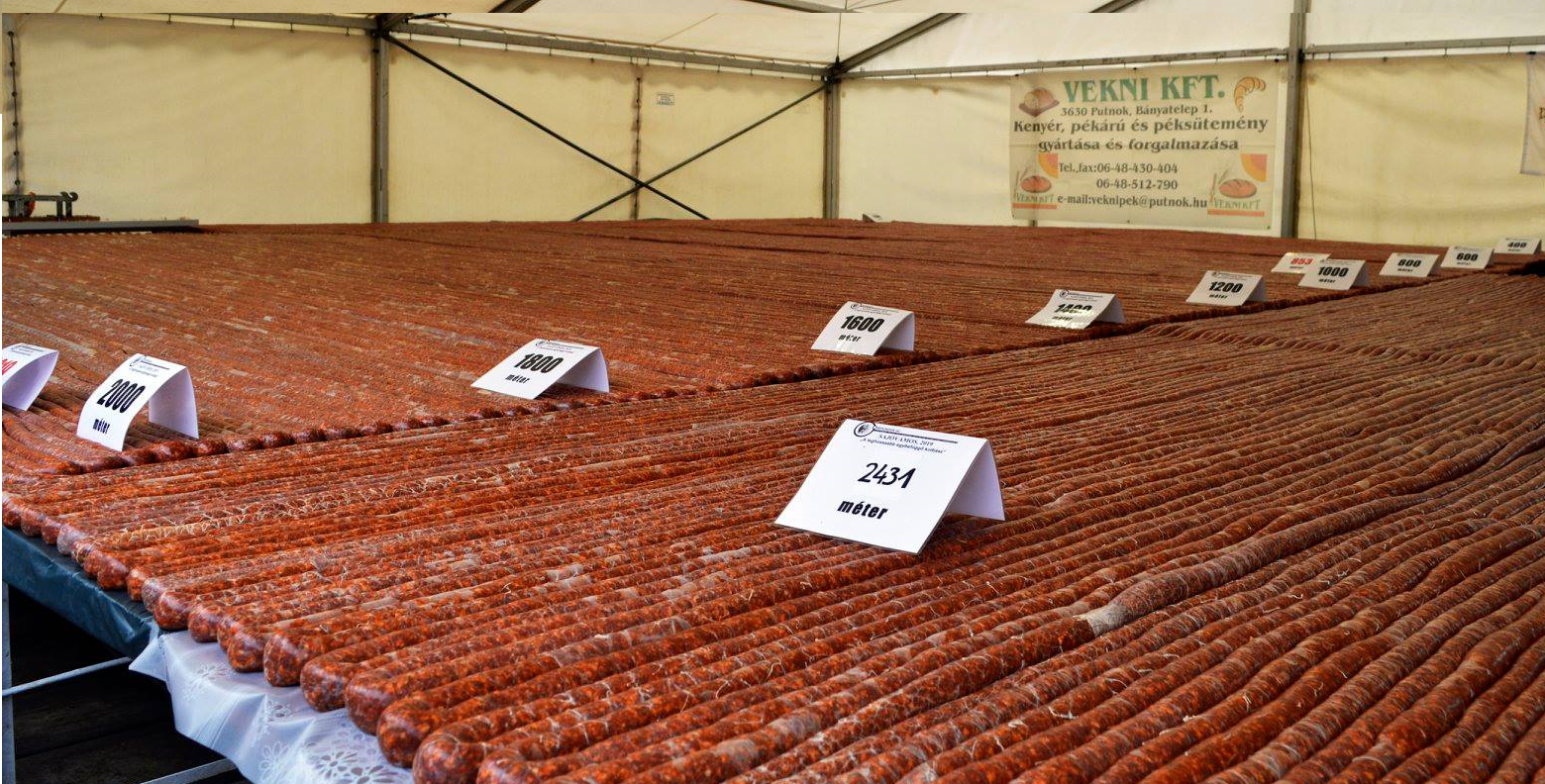 #hungary #hungarian #village breaks world record, longest sausage