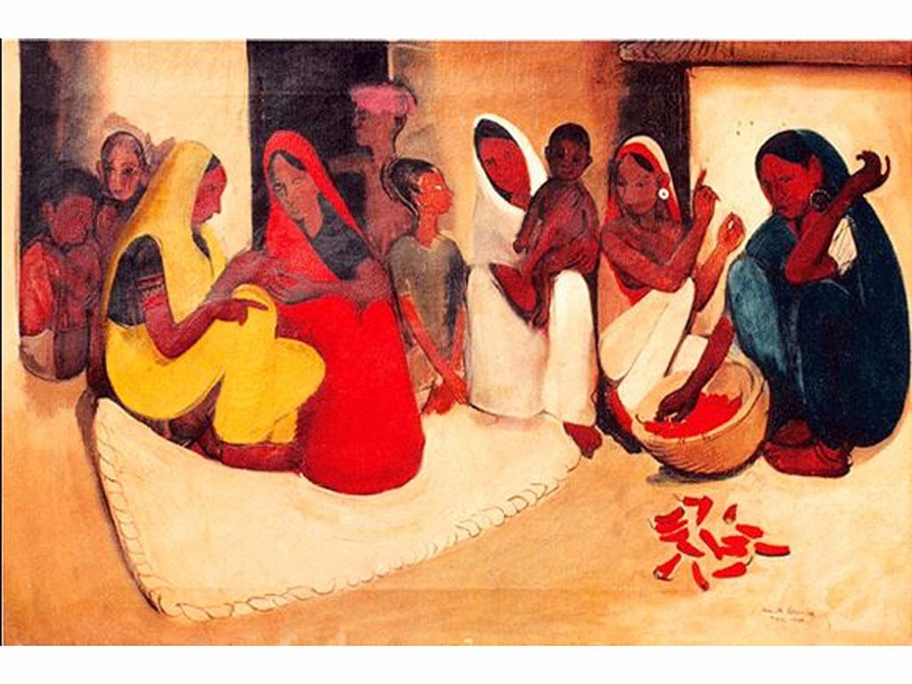 Amrita Sher-Gil, peinture, portrait, Hongrie, art, Inde