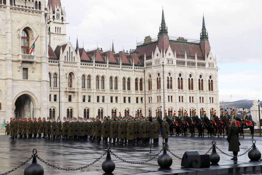 March 15 Hungary National flag hoisted