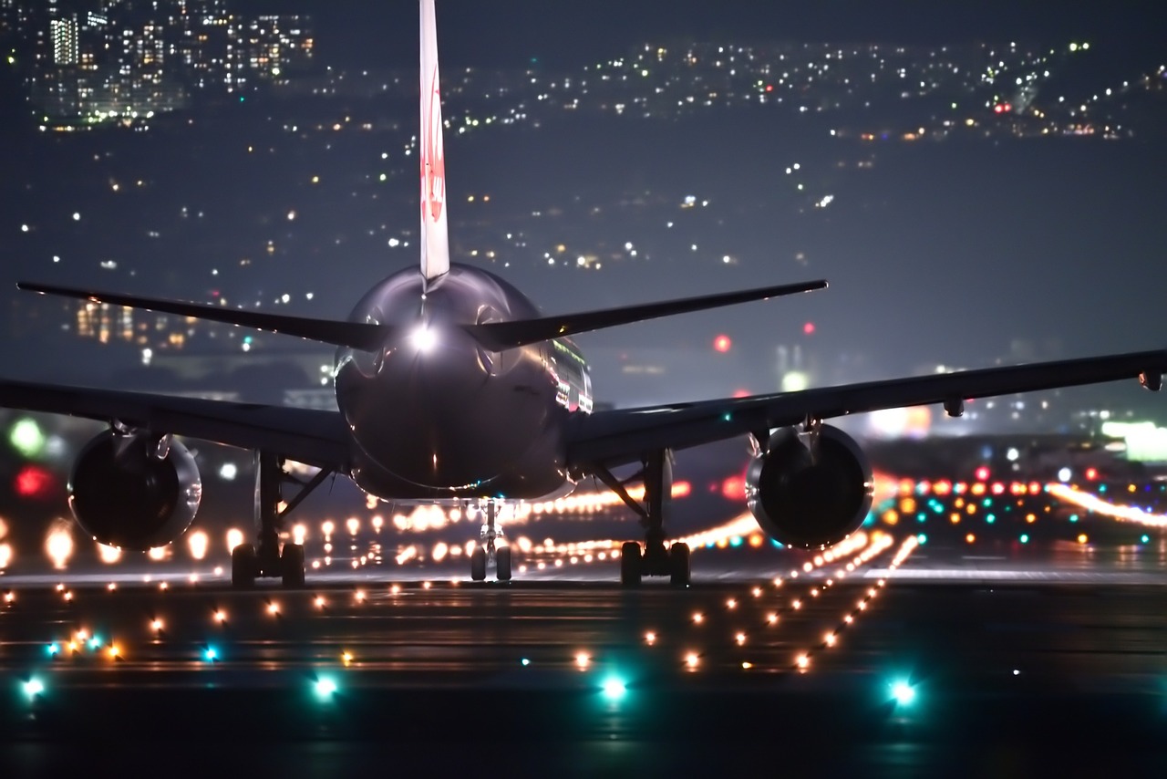 夜の航空交通