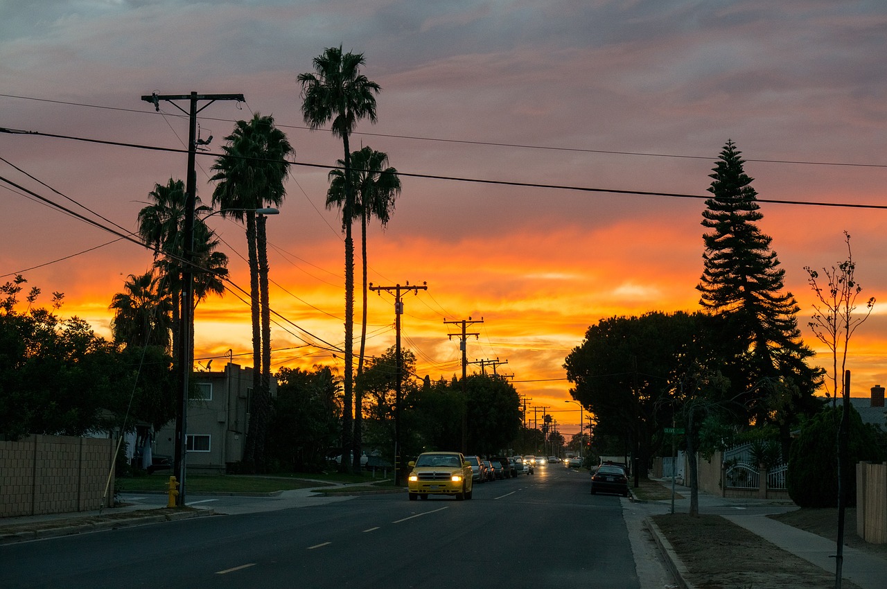 sunset-california usa