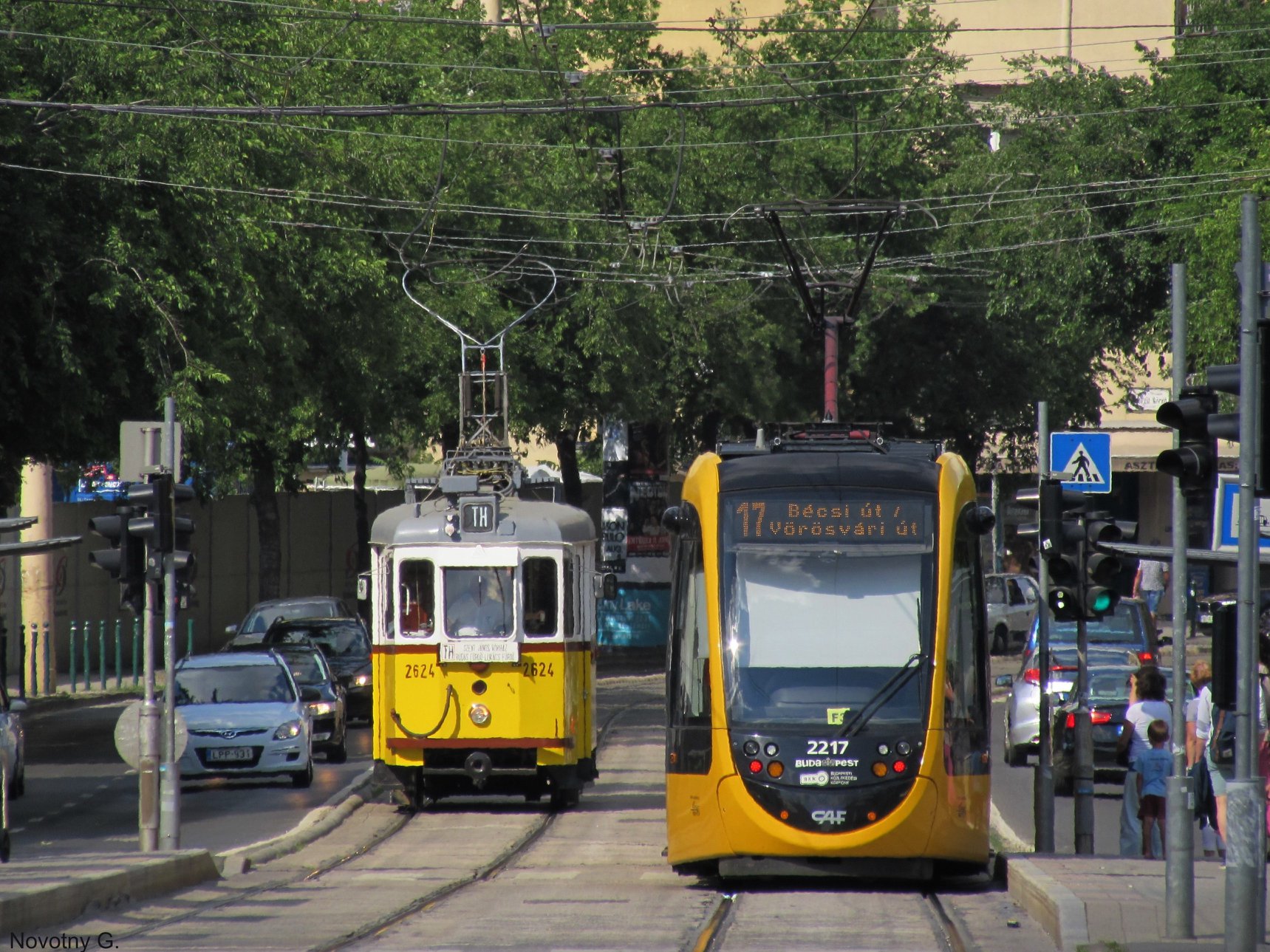 trams, Budapest, transport