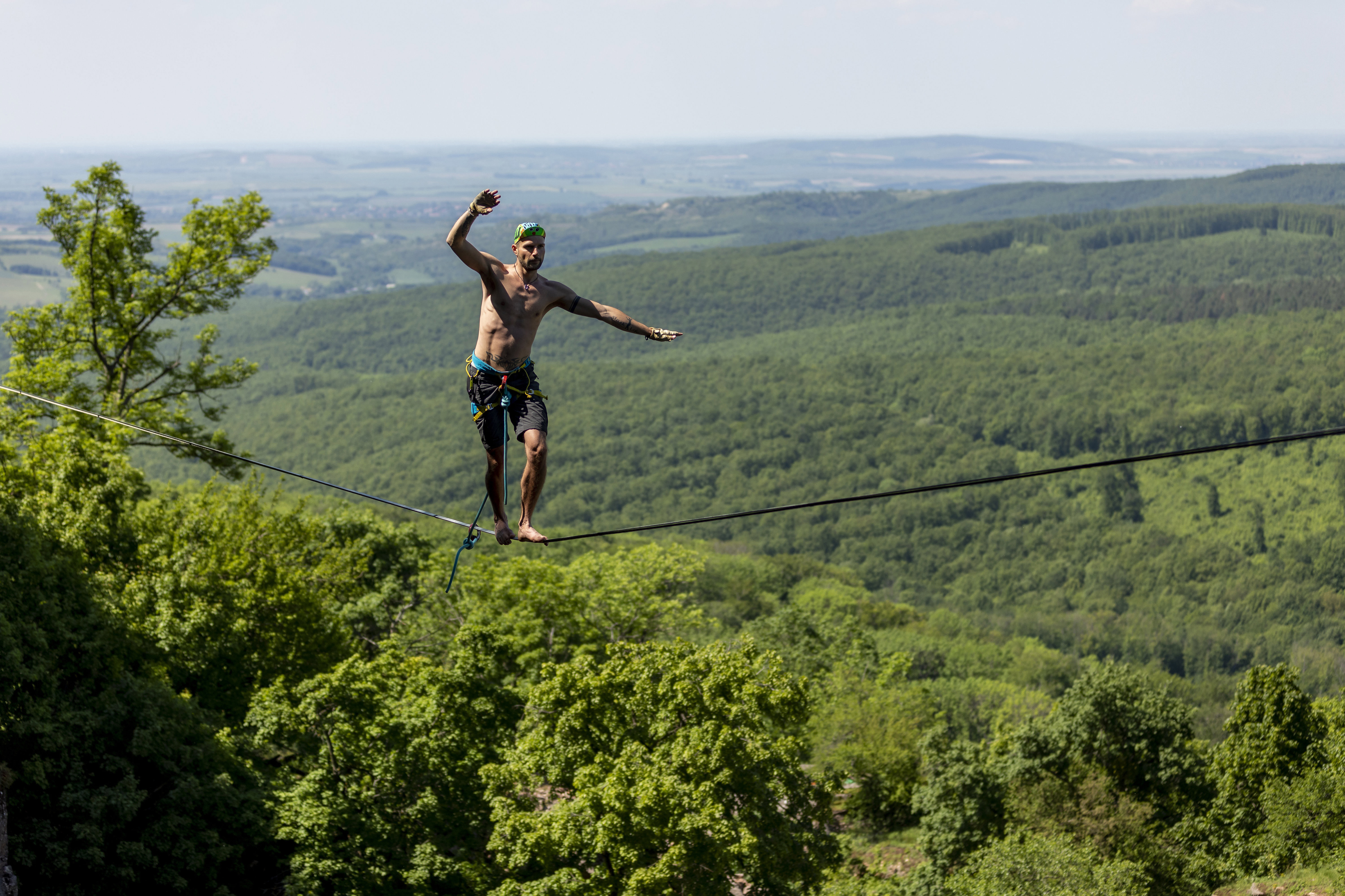 KisGeri 24 Rock climbing and Highline Festival v Maďarsku