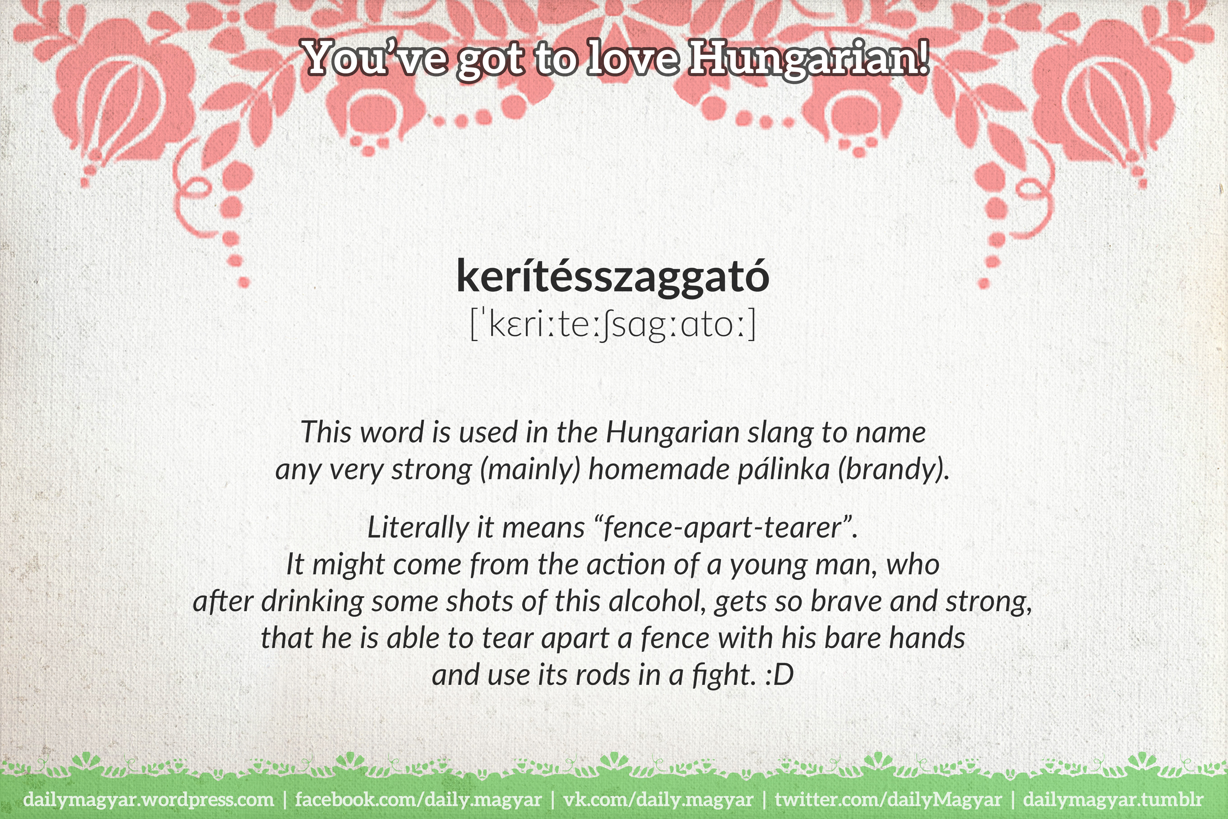 parola in lingua ungherese
