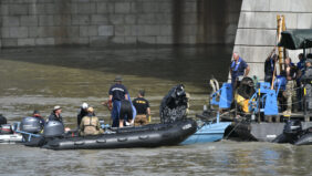 Tourist boat capsized in Budapest