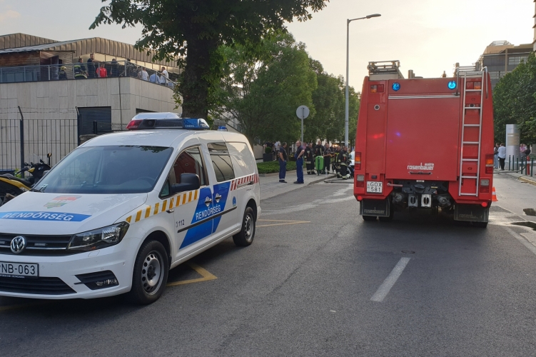 sport center fire budapest