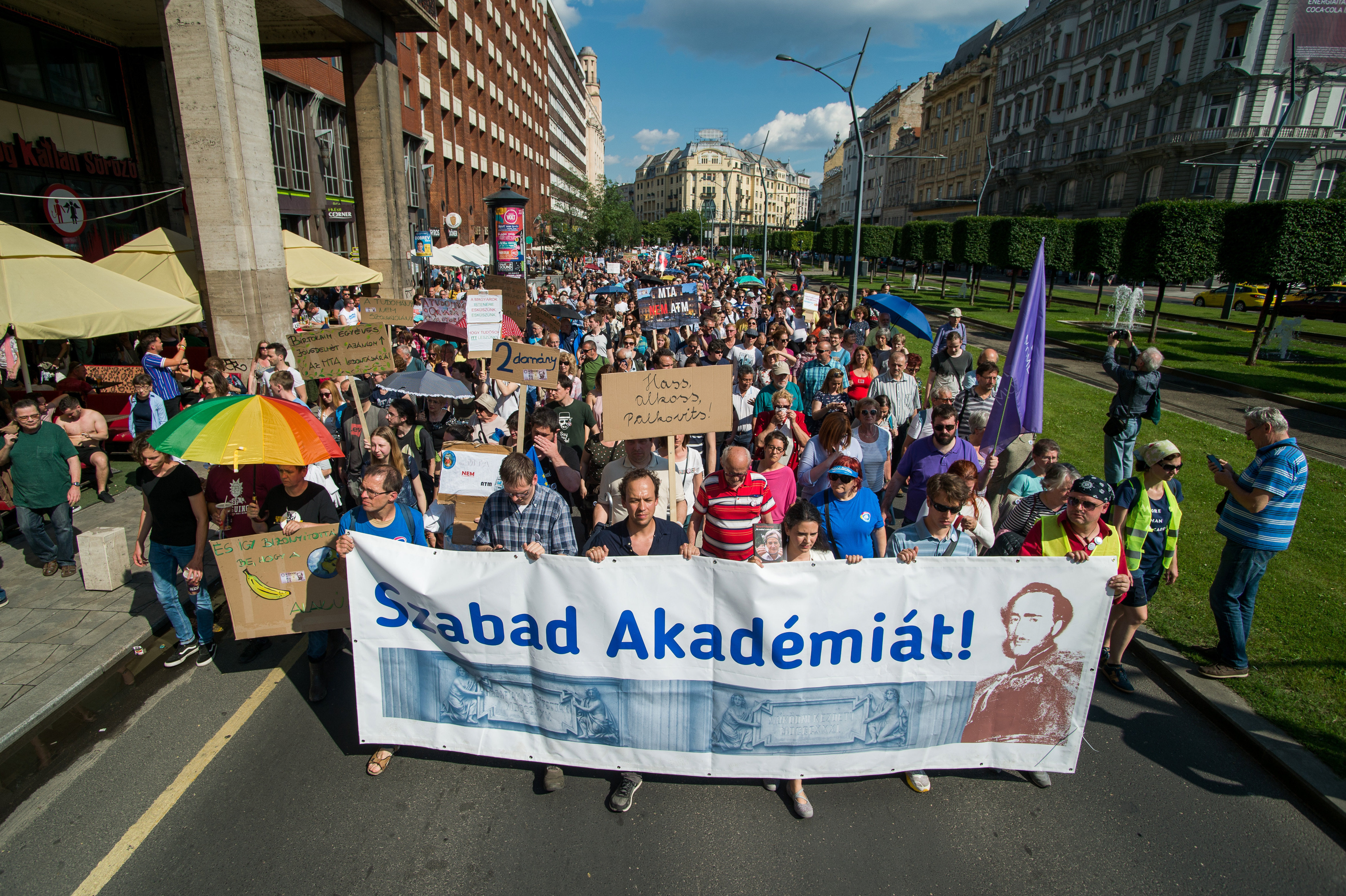 protesta de la academia húngara