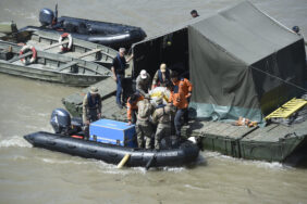 Tourist boat capsized in Budapest