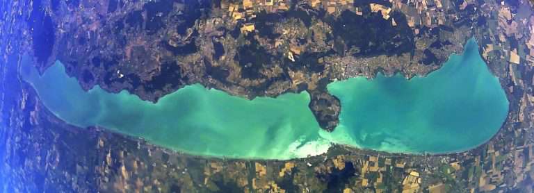 Lake Balaton from space