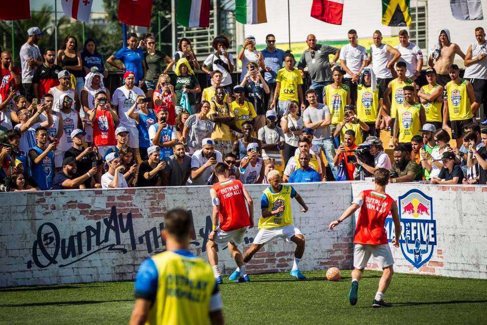 hungarians play soccer with neymar jr