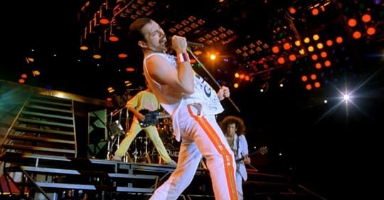 Freddie Mercury ein Népstadionban