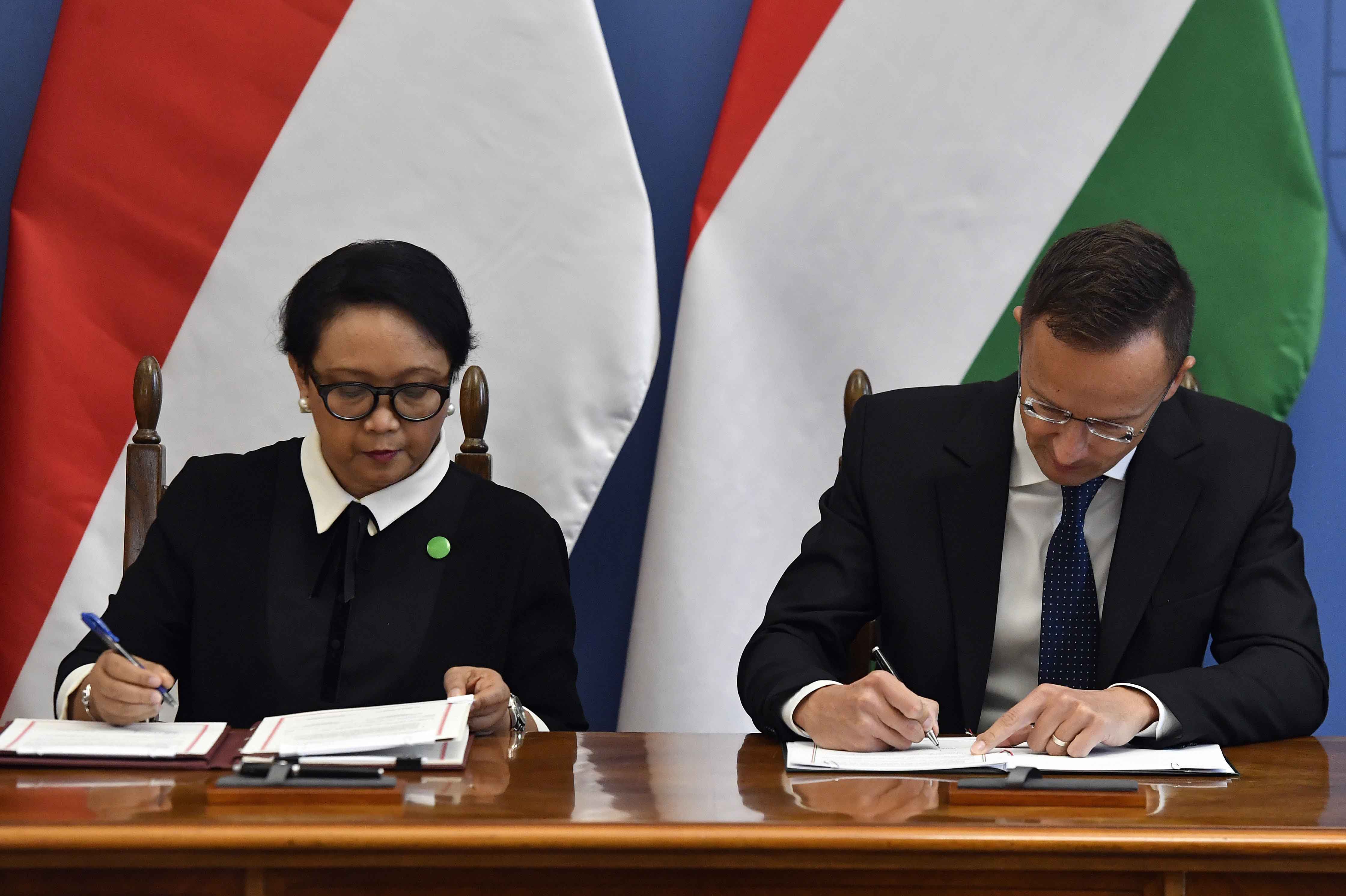 Indonéský ministr zahraničí navštívil Maďarsko