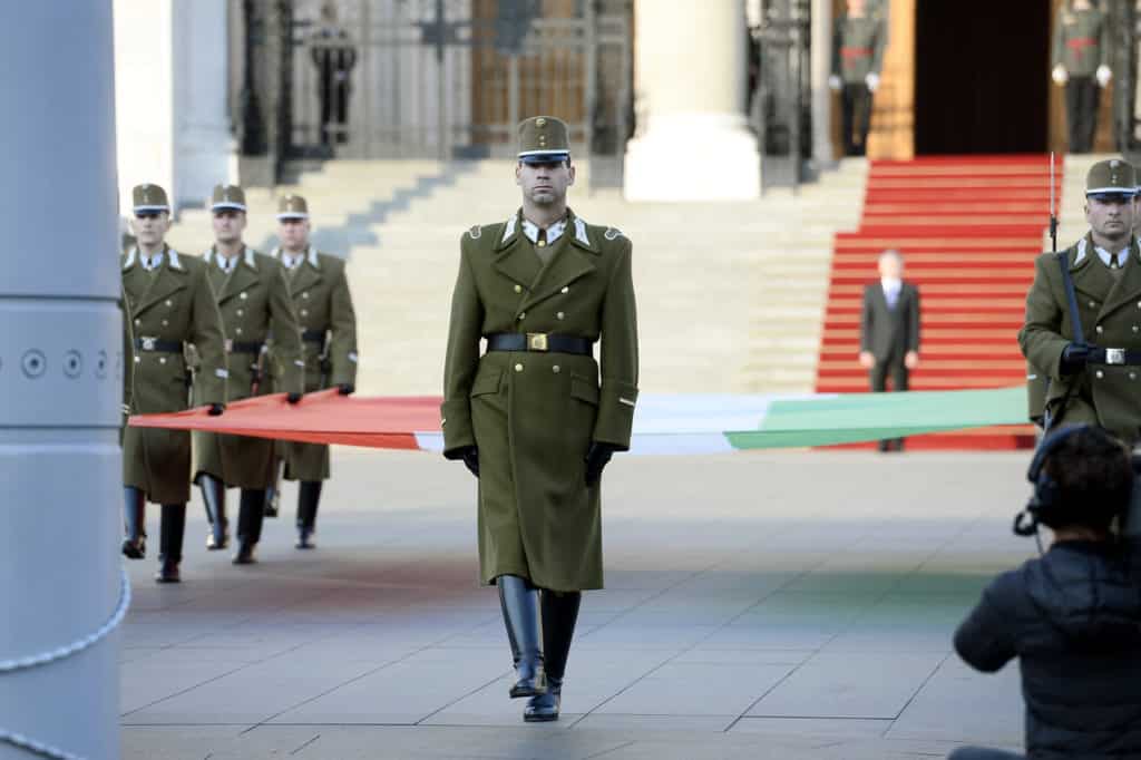 Hungary's national flag was hoisted in front of the Parliament building!