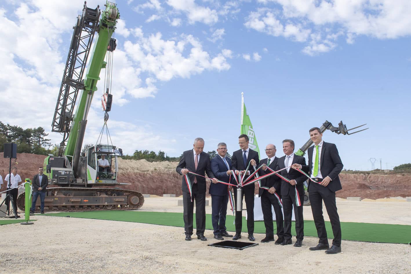 Litér Sennebogen groundbreaking ceremony in NW Hungary